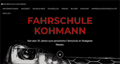 Desktop Screenshot of fahrschule-kohmann.de